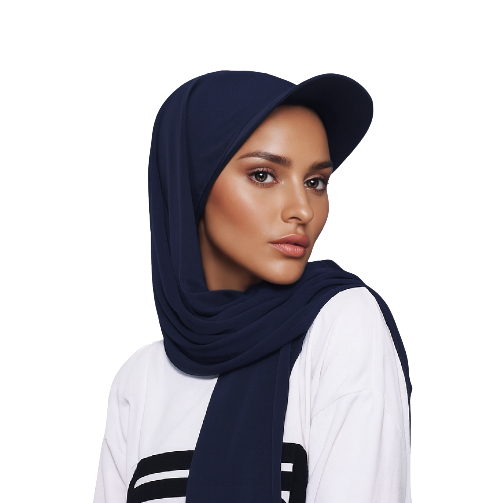 Layla Grace Pull-On Hijab – Navy Blue