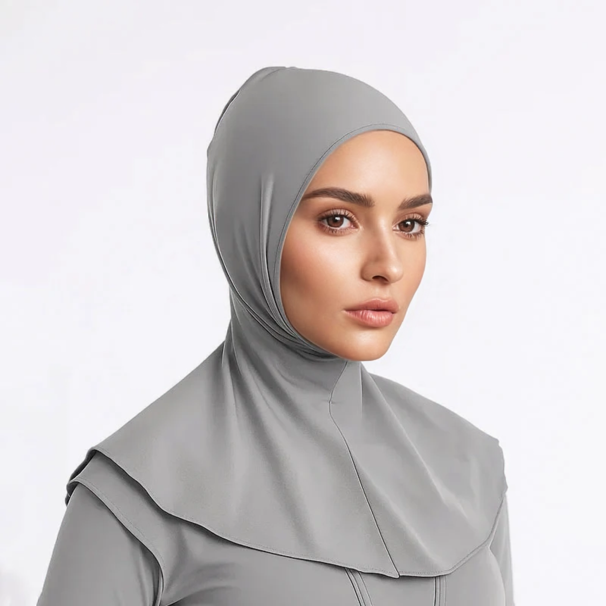 Monel Swim Pull Over Hijab – Slate Gray