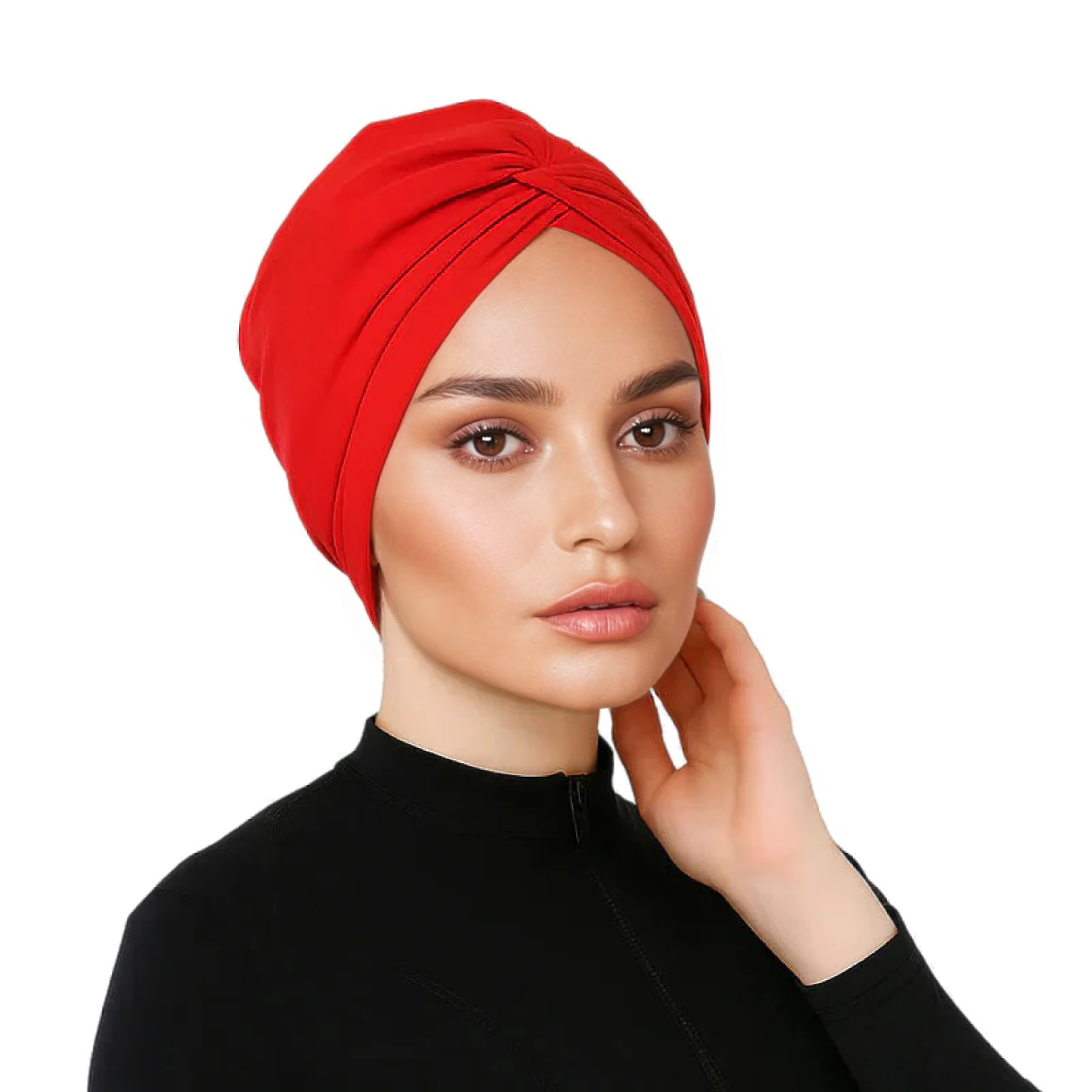 Monel Swim Cover Up-Red