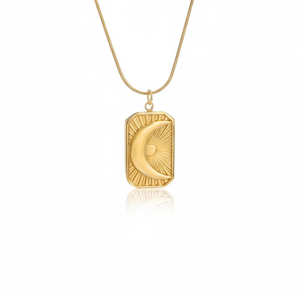 Hidaya Crescent Sun Necklace
