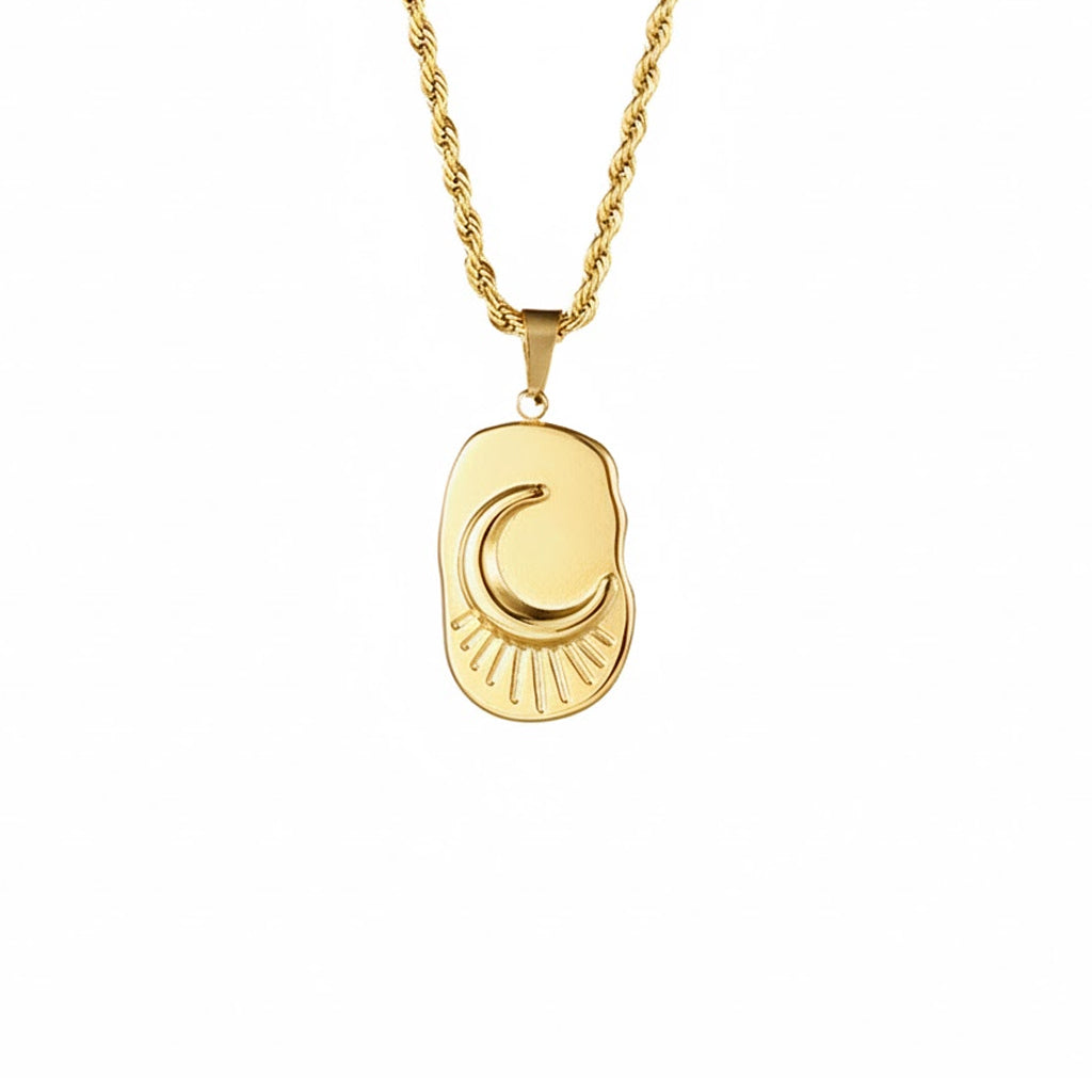 Tawbah Crescent Glow Necklace