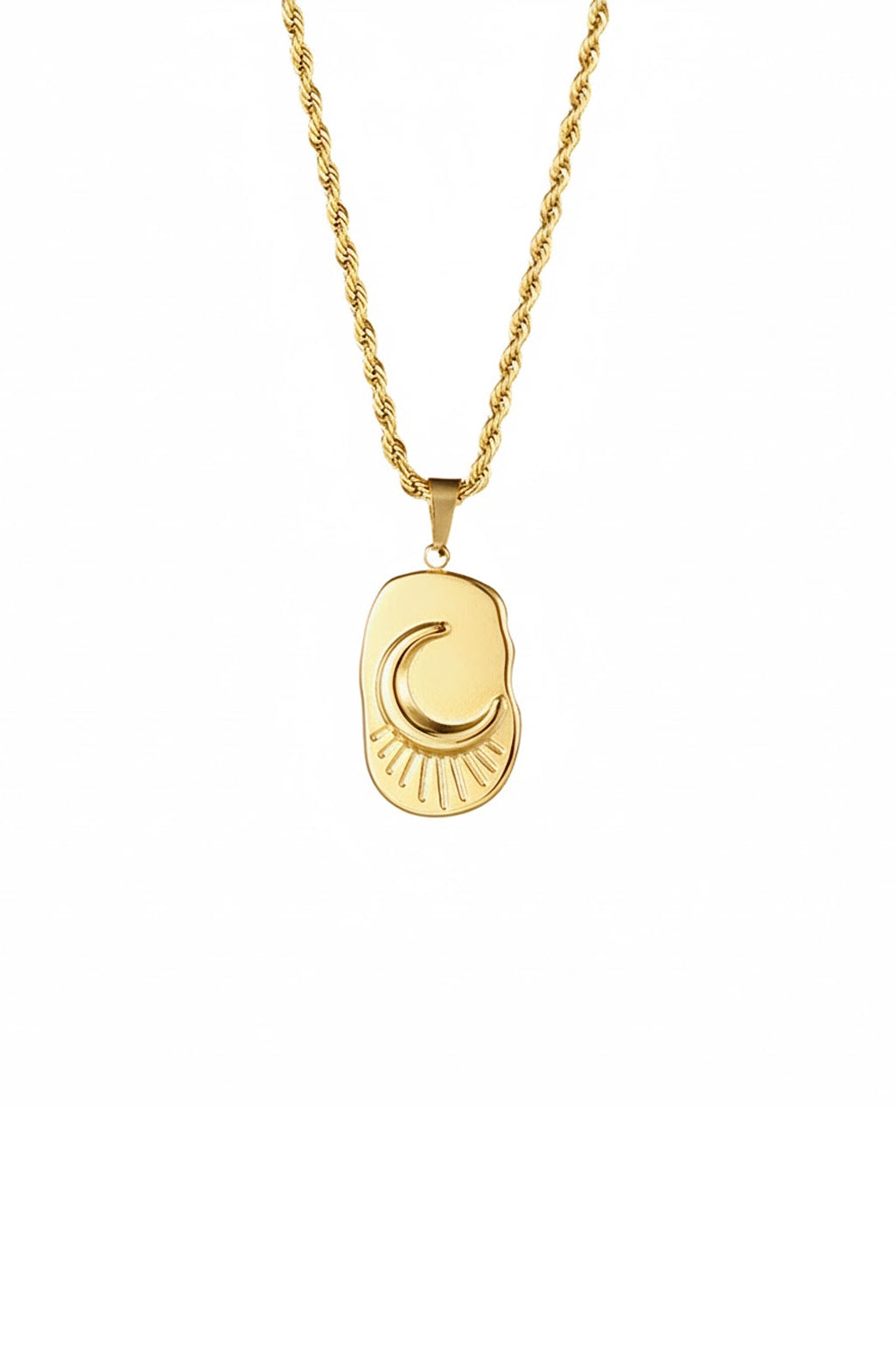 Tawbah Crescent Glow Necklace