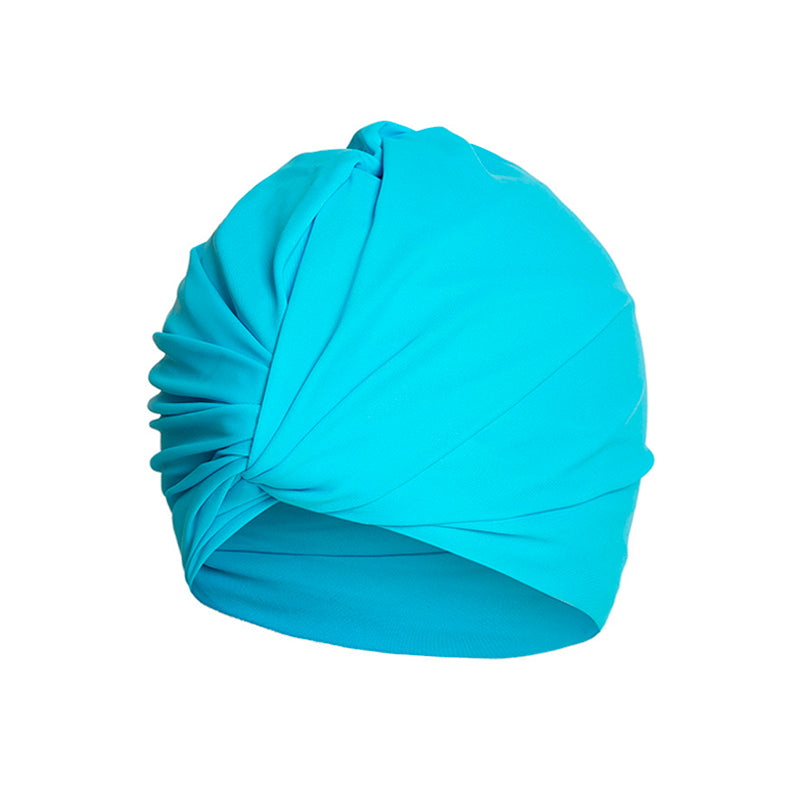 Monel Swim Turban – Aqua Blue