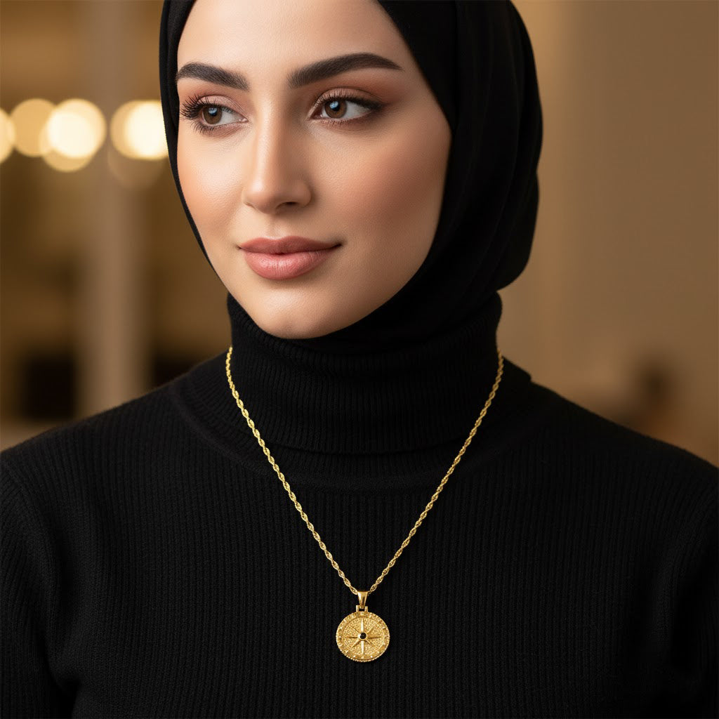 Tawakkul Compass Star Necklace