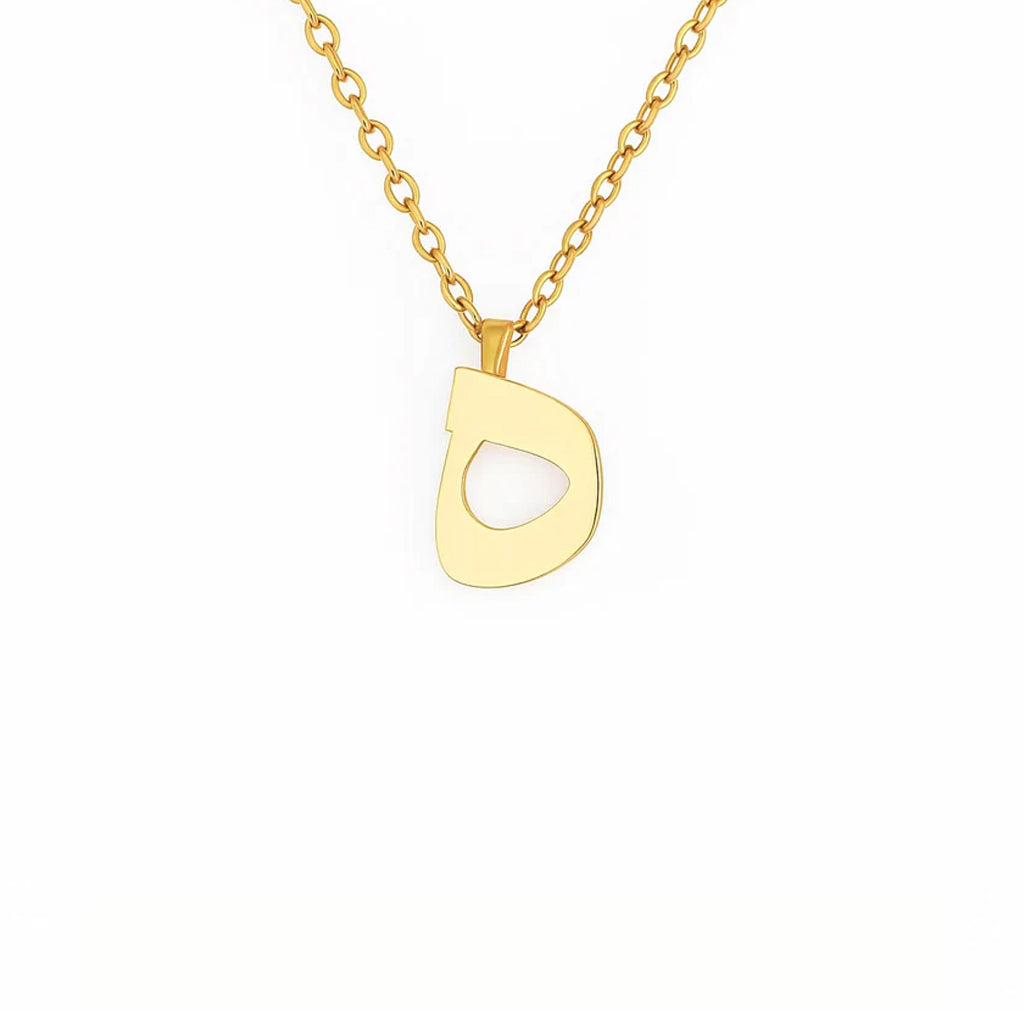 Minimalist Arabic Script Dal Necklace