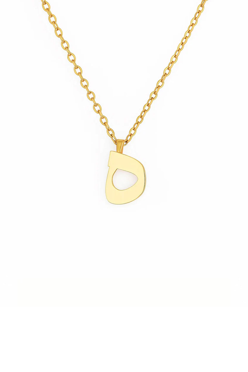 Minimalist Arabic Script Dal Necklace