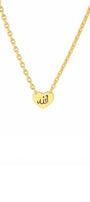 Gold Heart Fatima Necklace