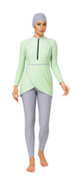 Zehra Modest Burkini 3-Piece Full Coverage Swim Set– Mint