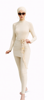 Miral Modest Burkini 3-Piece Full Coverage Swim Set-Cream