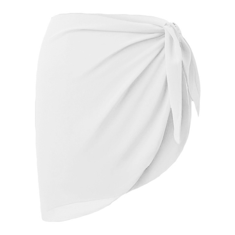 Classic White Sheer Beach Sarong Wrap- Swim Cover Up