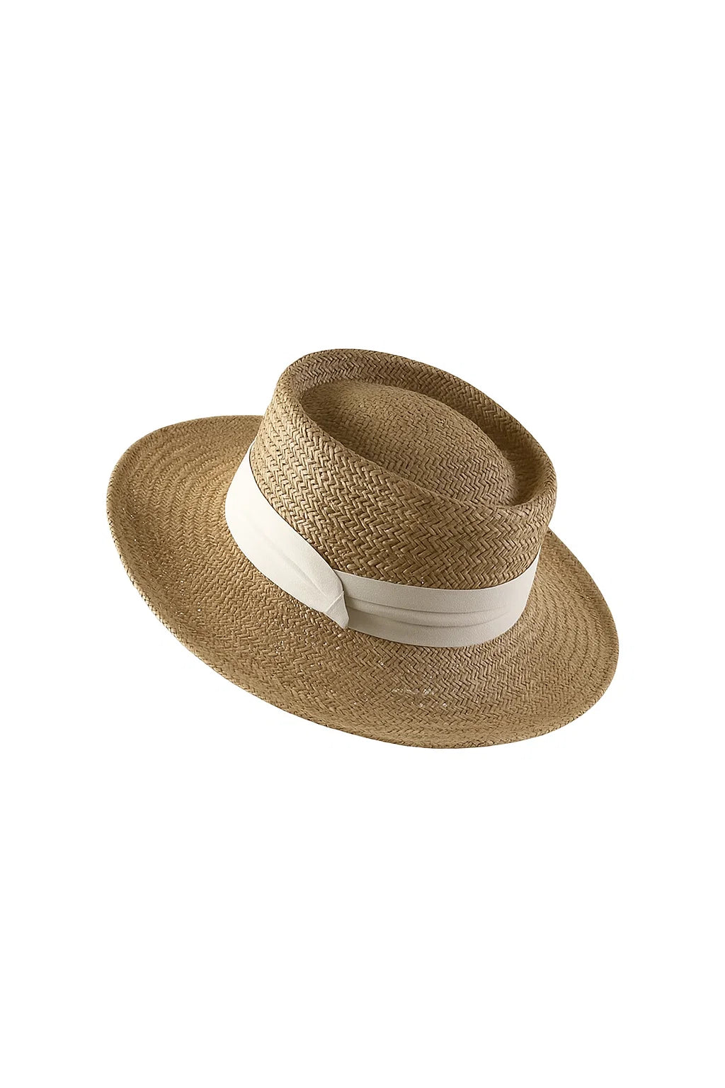 Flat-Top Straw Sun Hat