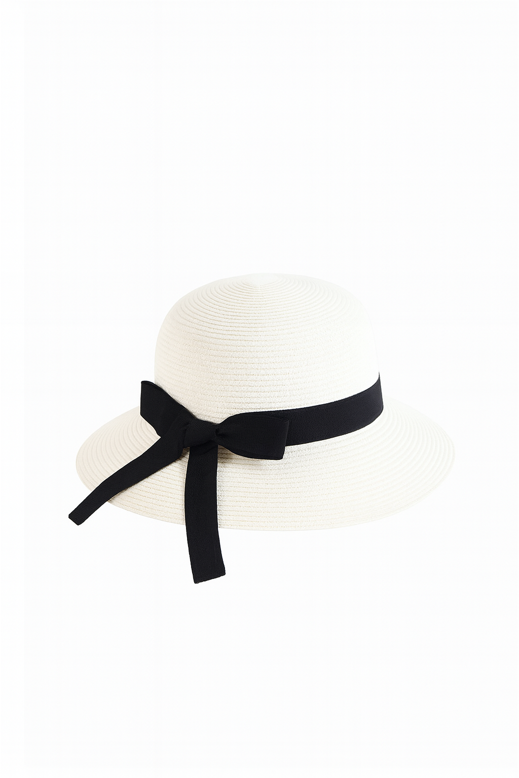 Bow-Knot Sun Hat – White