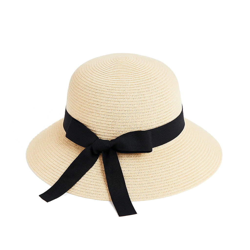 Bow-Knot Sun Hat – Beige