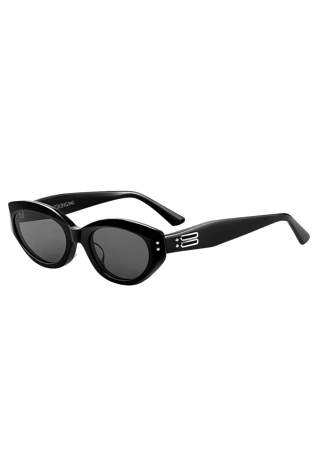 Tariq Black Frame Cat-Eye Sunglasses– Black